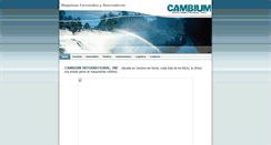 Desktop Screenshot of cambium-int.com