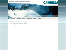 Tablet Screenshot of cambium-int.com